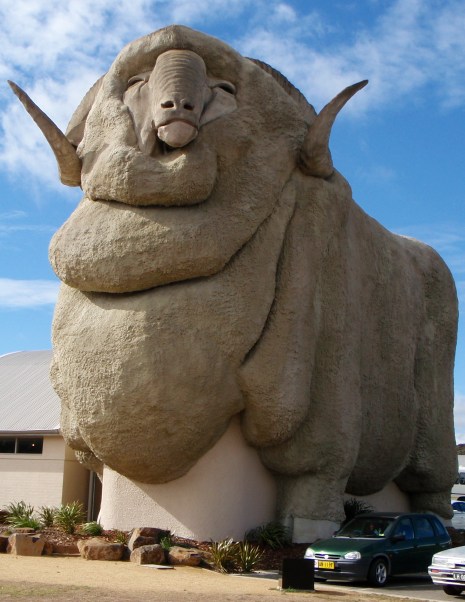 Big Concrete Sheep In Goulburn